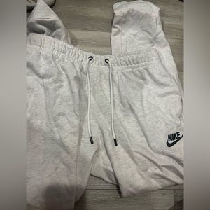 White Nike sweatpants
